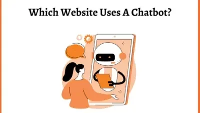 Which website uses a chatbot?
